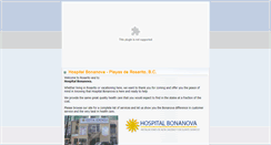 Desktop Screenshot of hospitalbonanova.net